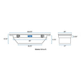 UWS 60" Angled Crossover Tool Box Low Profile