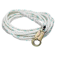 Vertical Lifeline 125'-175' - 5/8" Poly Blend Rope, Snap Hook