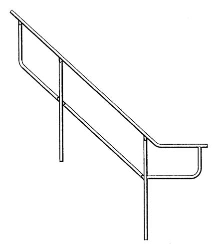 Outside Handrail for Stairway