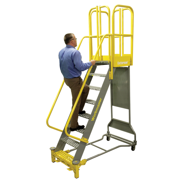 Cotterman Workmaster Rolling Ladder - Steel - CALL FOR PRICING – American  Ladders & Scaffolds